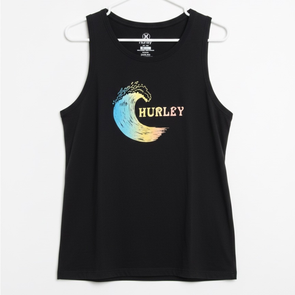 HURLEY Men’s Multicolored Graphic Surfwear Tank Top